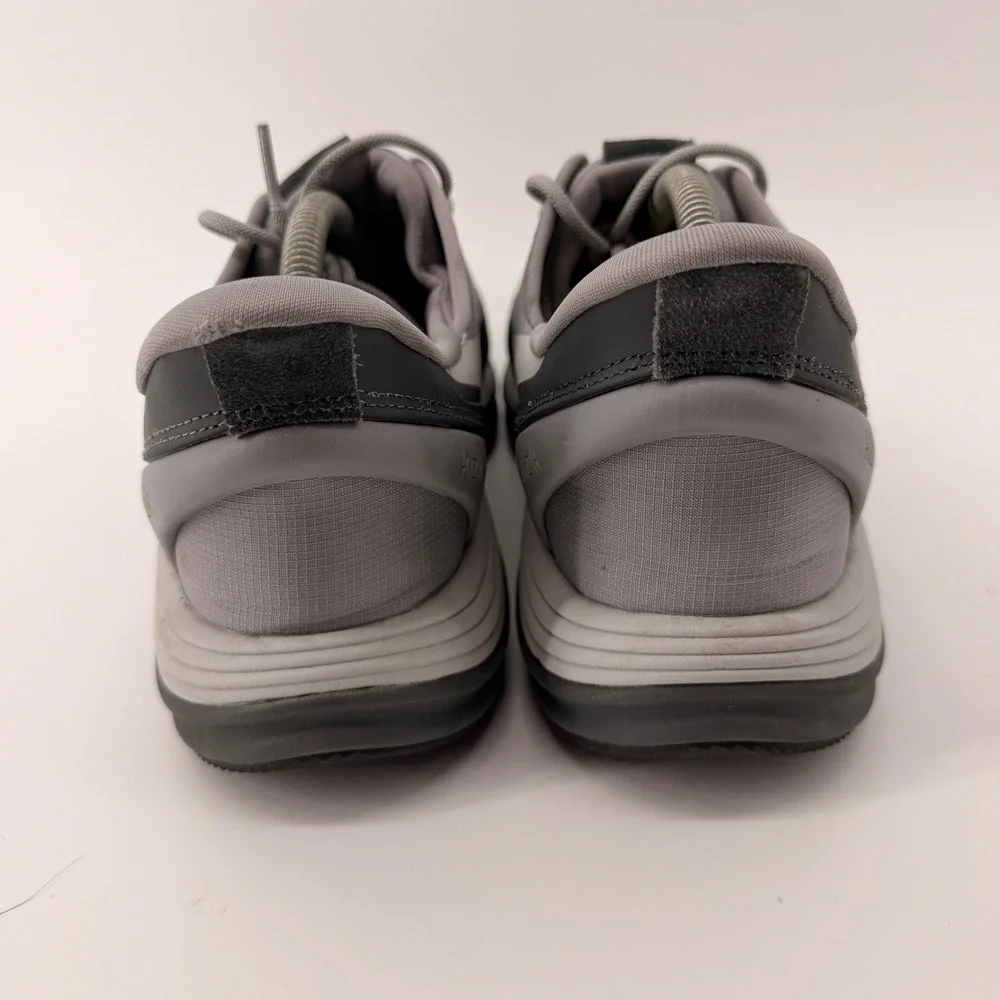 Kizik Lima Men 10 Wide Grey Black Yellow Hands-Free Athletic Casual Sneakers